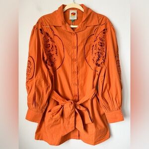 FARM Rio Orange Mini Dress